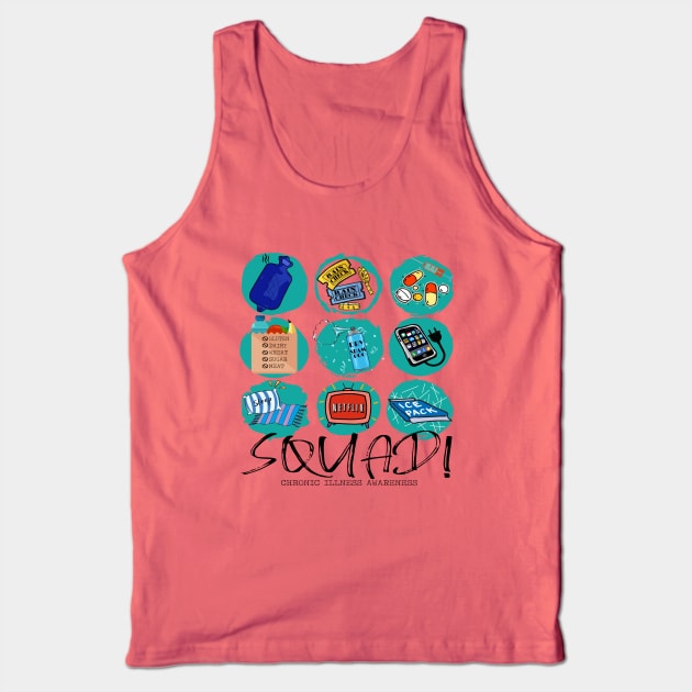 Chronic illness squad (Blk) Tank Top by spooniespecies